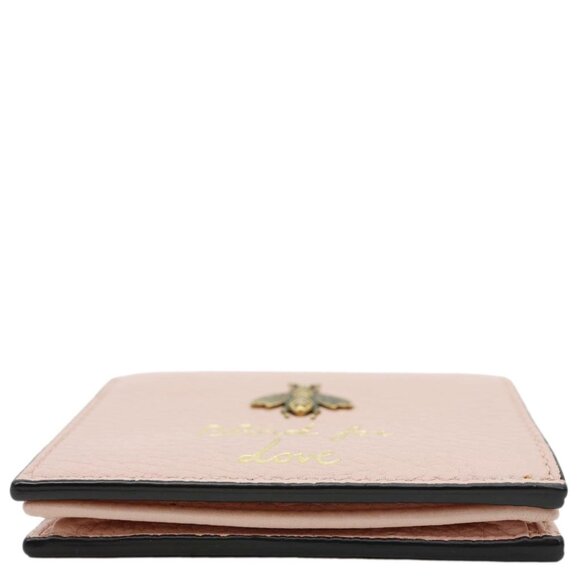 Gucci Cellarius Blind for Love Animalier Leather Card Case Pink 460185 - Picture 10 of 14